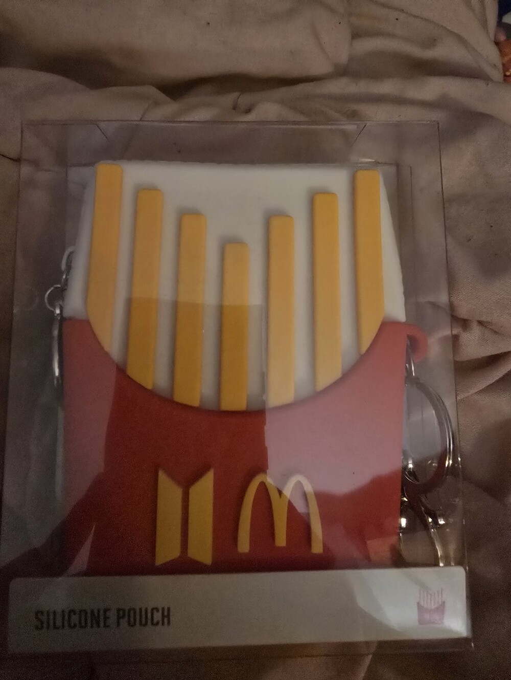 BT21 BTS LINE FRIENDS McDonald's Collab Fry Silicone Pouch